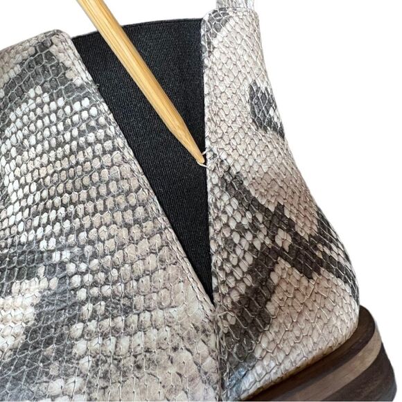 Lucky Brand Haylia Leather Chelsea Snake Boot - Picture 12 of 12